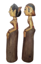 HOME DECOR - TABLETOP FIGURINES - Vintage Wooden Javanese style Loro Blonyo wedding figures. Set of 2.