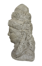 Home Decor Statue: Vintage Finish Stone Bust of Goddess Dewi Sri.