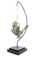 Home Decor. Tabletop Sculpture.
"Flying Garuda", Exquisite Hanging Bronze Winged Garuda oil lamp.