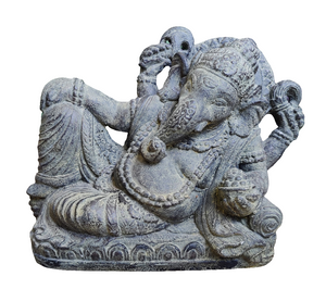 Home Decor Idol. Table / Garden statue.
An exquisite and unique stone sculpture of Lord Ganesha, Resting.