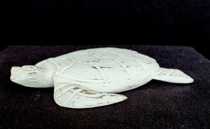 Home Decor. Table - Wall Sculpture. Handcrafted Wooden Decorative Turtle Sculpture, "Sea Turtle Guardian".