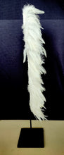 Table Decor: Stunning handmade, white feather and shell necklace from Papua.
