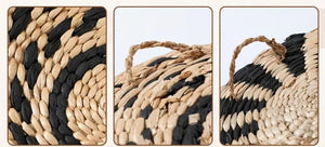 Home Decor - Boho Wall Decor - Handwoven Seagrass Hangings, Multi-Size 7 pcs.