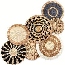 Home Decor - Boho Wall Decor - Handwoven Seagrass Hangings, Multi-Size 7 pcs.
