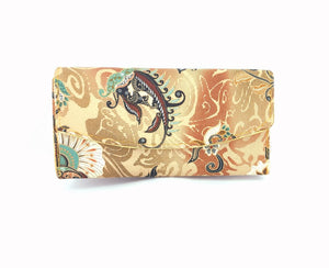 Fashion Accessory - Handbag. Lovely and Elegant Floral Design Handmade Clutch Bag.