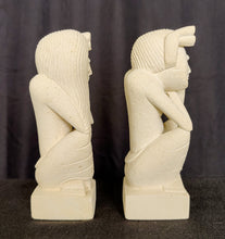 Home Decor. Tabletop Accents. Sandstone Statuettes of Resting Women. "The Maidens".