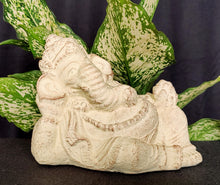 Home Decor Idol. Cute, Resting Lord Ganesha Stone Figurine.