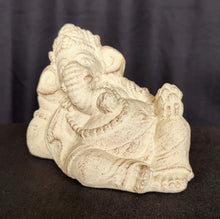 Home Decor Idol. Cute, Resting Lord Ganesha Stone Figurine.