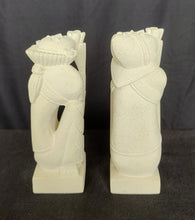 Home Decor. Tabletop Accents. Handcrafted Sandstone Couple Statuettes, Praying.