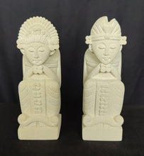 Tabletop Decor. Handcrafted Sandstone Sculptures of a Dreaming Couple.
