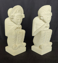 Tabletop Decor. Handcrafted Sandstone Sculptures of a Dreaming Couple.