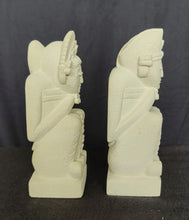 Tabletop Decor. Handcrafted Sandstone Sculptures of a Dreaming Couple.