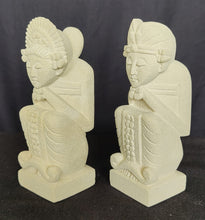 Tabletop Decor. Handcrafted Sandstone Sculptures of a Dreaming Couple.