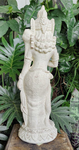 Home Decor: Garden Statue. Stunning Goddess Devi Tara Sculpture in Stone.