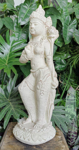 Home Decor: Garden Statue. Stunning Goddess Devi Tara Sculpture in Stone.