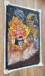 Home Decor: Wall Hanging Art.
Colourful and Detailed Dancing Barong painting on canvas.