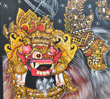 Home Decor: Wall Hanging Art.
Colourful and Detailed Dancing Barong painting on canvas.