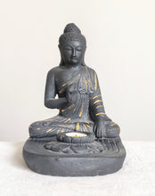 TABLETOP DECOR/IDOL/CANDLE HOLDER: Meditating stone Buddha tea light candle holder.