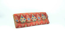 Fashion Accessory - Handbag. Lovely and Elegant Handmade Faux Silk Clutch Bag.