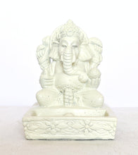 Home Decor Idol. Stone statue of four handed Lord Ganesha, incense stick holder.