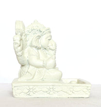 Home Decor Idol. Stone statue of four handed Lord Ganesha, incense stick holder.