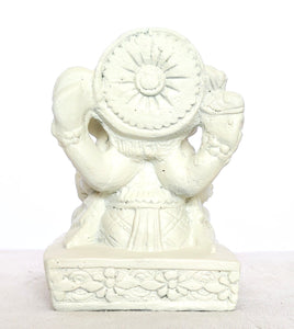 Home Decor Idol. Stone statue of four handed Lord Ganesha, incense stick holder.