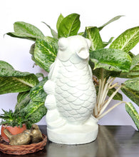 OUTDOOR / INDOOR DECOR: Handmade Stone Sculpture of a fish.