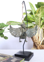 Home Decor. Tabletop Sculpture.
"Flying Garuda", Exquisite Hanging Bronze Winged Garuda oil lamp.