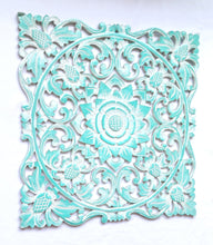 Home Decor. Wall Art. Handcrafted Lotus Flower Relief Panel, "Lotus Altar"