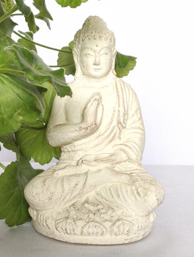 Home Decor. Table - Garden Statue. Stone Sculpture of Lord Buddha, in Deep Meditation.