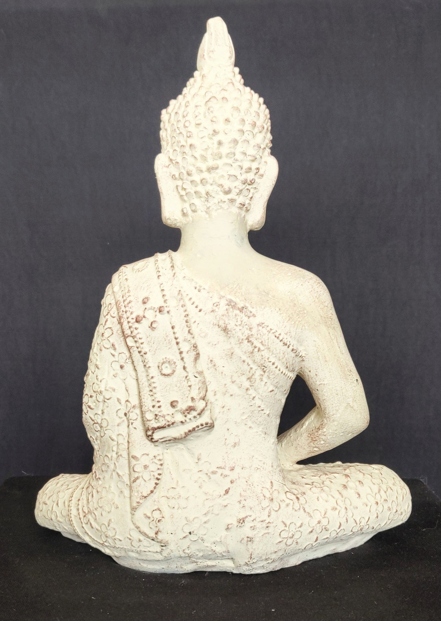 Brass buddha statue, meditating pose, ornate, hand-carved, gifting,  antique, sitting buddha, 5' x 3.5' x 9' inch/ #BR 22