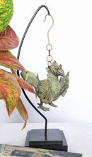 Home Decor. Tabletop Sculpture.
"Flying Garuda", Exquisite Hanging Bronze Winged Garuda oil lamp.
