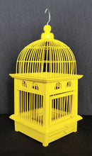 Home Decor. Beautiful Decorative Bamboo and Wood Bird Cage.