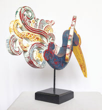 Home Decor. Beautiful Colourfully Painted, Handcrafted Toucan Bird Sculpture in Wood.