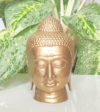 Home Decor. Tabletop Idol.
Far Eastern Bronze Head Statuette of Lord Buddha.