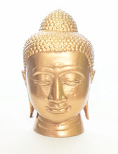 Home Decor. Tabletop Idol.
Far Eastern Bronze Head Statuette of Lord Buddha.