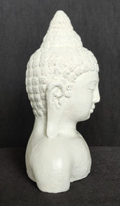 Home Decor Table - Outdoor idol. Cute Buddha Bust Carved in Stone 