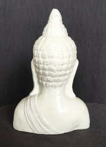 Home Decor Table - Outdoor idol. Cute Buddha Bust Carved in Stone 