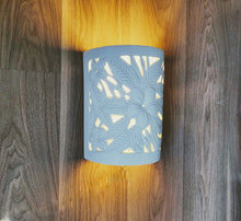 LIGHTING:  Wall light fixture in Frangipani flower with leaves design. Imported.