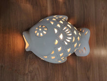 LIGHTING FIXTURE: 'Enchanted Fish' - Fish Sculpture Wall Lamp. Imported.