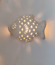 LIGHTING FIXTURE: 'Enchanted Fish' - Fish Sculpture Wall Lamp. Imported.