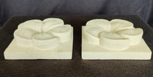 Home Decor: Tabletop Showpieces. Pair of Sandstone Frangipani Flower Sculptures.