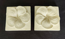 Home Decor: Tabletop Showpieces. Pair of Sandstone Frangipani Flower Sculptures.