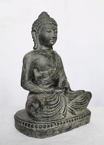 Home Decor. Table - Garden Statue. Cute Stone Sculpture of Lord Buddha, in Deep Meditation.