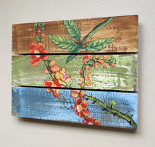Home Decor: WALL HANGING DECOR: Beautiful Hand Painted Cannonball Flowers on Wooden panels.